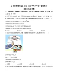 山东省聊城市冠县2022-2023学年八年级下学期期末道德与法治试题（原卷版+解析版）