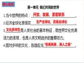 第一单元+我们共同的世界+复习课件-+2023-2024学年统编版道德与法治九年级下册+