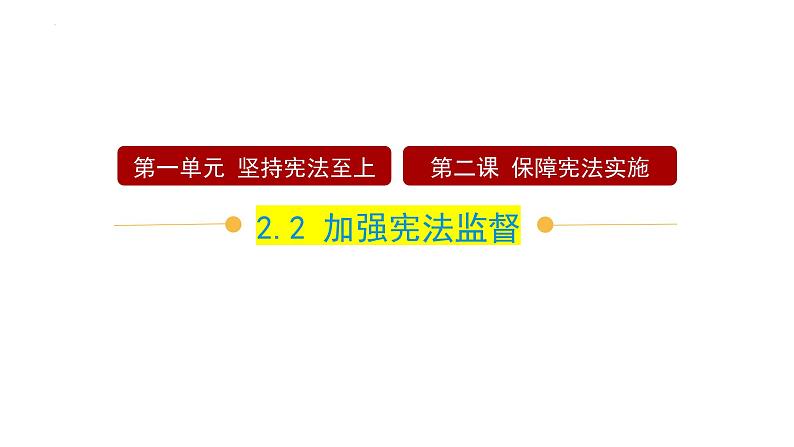 2.2+加强宪法监督+课件-2023-2024学年统编版道德与法治八年级下册第1页