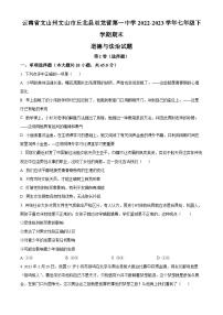 云南省文山州文山市丘北县双龙营第一中学2022-2023学年七年级下学期期末道德与法治试题（原卷版+解析版）