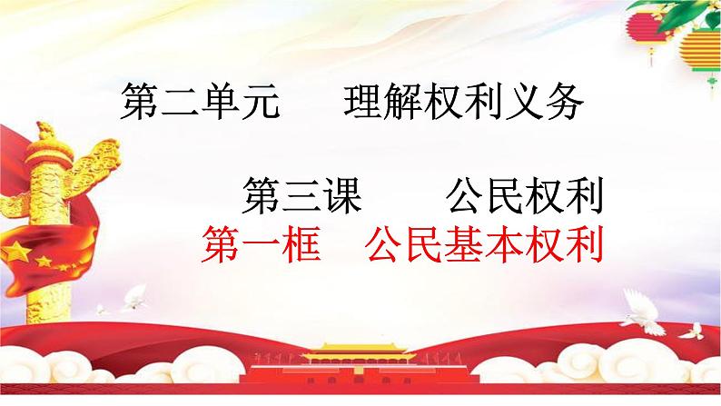 3.1+公民基本权利+课件-2023-2024学年统编版道德与法治八年级下册 (3)01