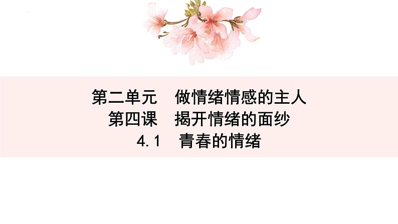 4.1+青春的情绪+课件-2023-2024学年统编版道德与法治七年级下册 (1)01