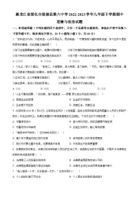 黑龙江省绥化市绥棱县第六中学2022-2023学年九年级下学期期中道德与法治试题（原卷版+解析版）