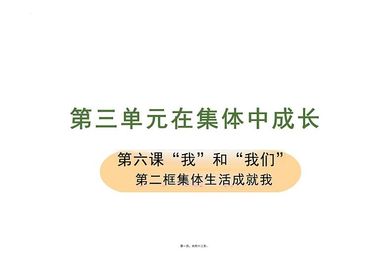 6.2+集体生活成就我+课件-2023-2024学年统编版道德与法治七年级下册第1页