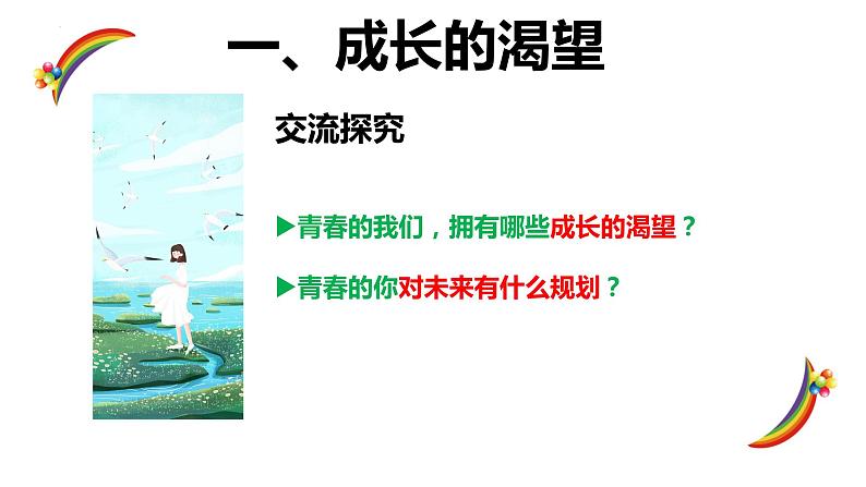 3.1青春飞扬+课件-2023-2024学年统编版道德与法治七年级下册 (1)第4页