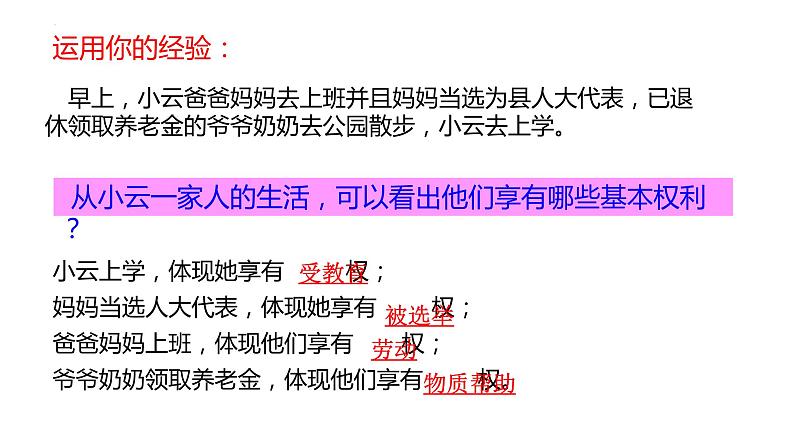 3.1+公民基本权利+课件-2023-2024学年统编版道德与法治八年级下册第3页