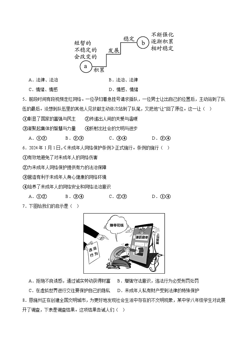 中考模拟03-【赢在中考•模拟试卷】备战2024年中考道德与法治模拟卷（浙江专用）02
