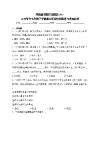 陕西省咸阳市泾阳县2022-2023学年七年级下学期期末质量检测道德与法治试卷(含答案)