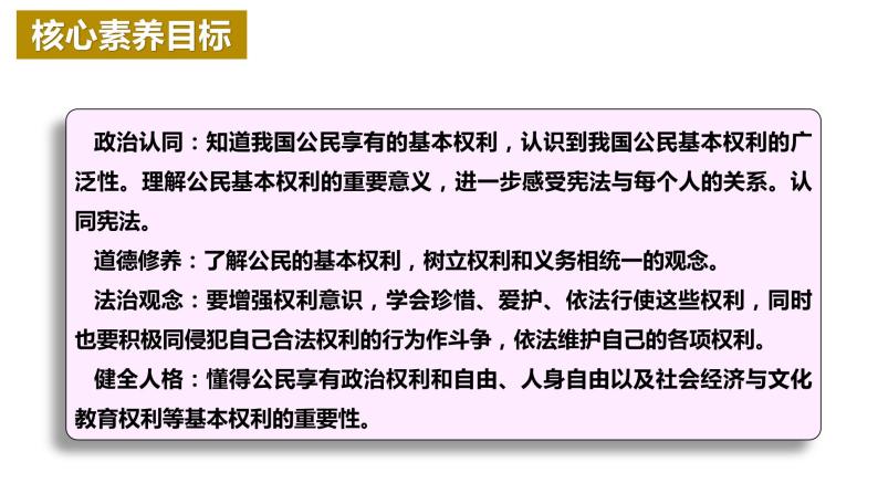 3.1+公民基本权利+课件-2023-2024学年统编版道德与法治八年级下册02