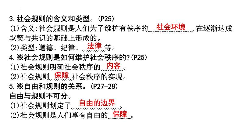 第二单元+遵守社会规则+复习课件-2023-2024学年统编版道德与法治八年级上册04