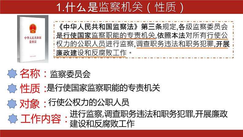 6.4 国家监察机关 课件-2022-2023学年部编版道德与法治八年级下册 (2)第4页