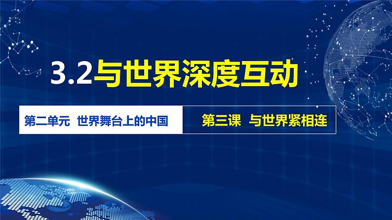 3.2 与世界深度互动（金牌课件）-2023-2024学年九年级道德与法治下册同步精品课堂（部编版）02