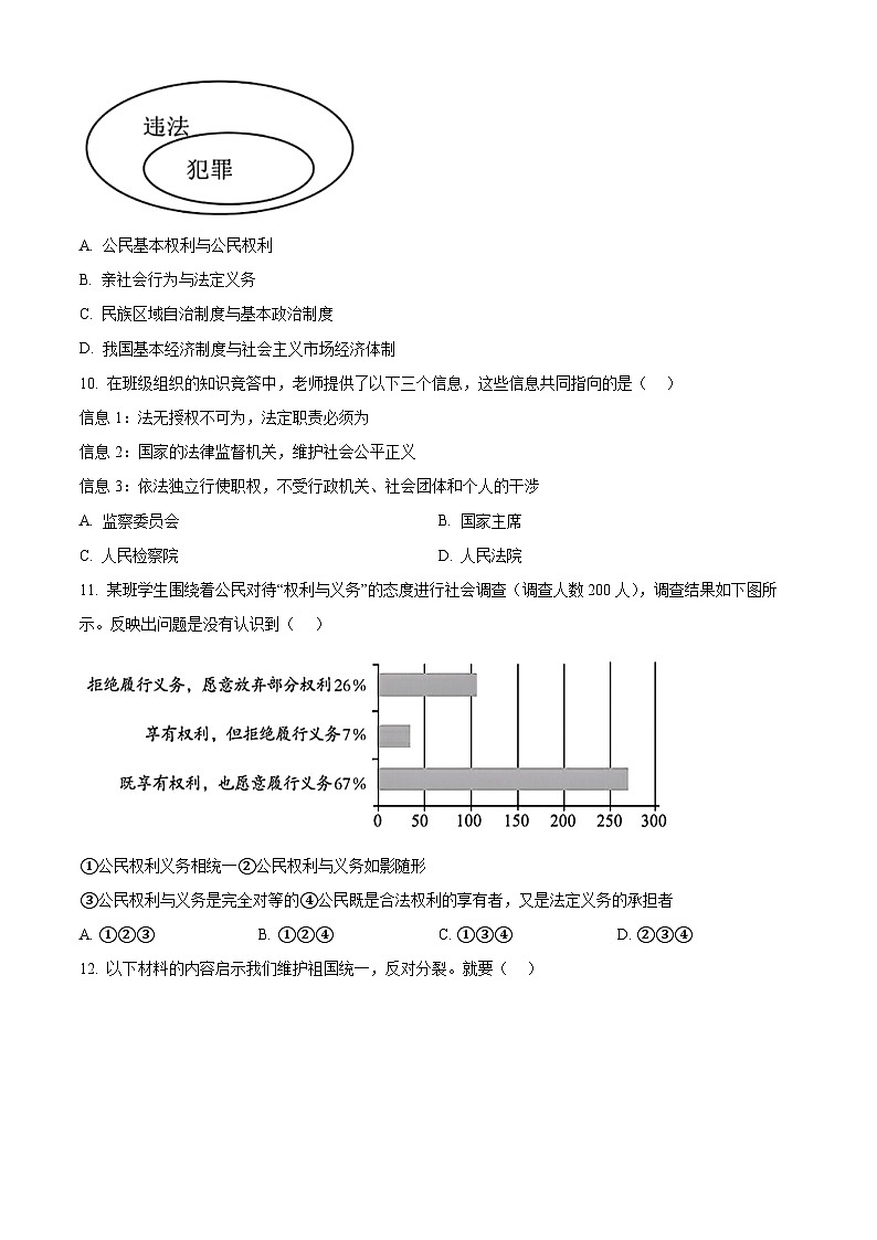 2024年辽宁省大连市中山区中考一模道德与法治试题（原卷版+解析版）03
