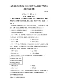 山东省临沂市罗庄区2023-2024学年八年级上学期期末 道德与法治试题（含解析）