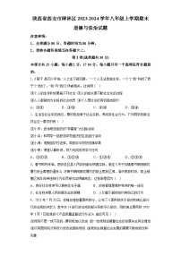 陕西省西安市碑林区2023-2024学年八年级上学期期末 道德与法治试题（含解析）