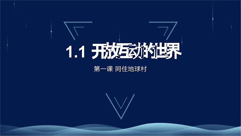 九下1.1开放互动的世界课件第1页