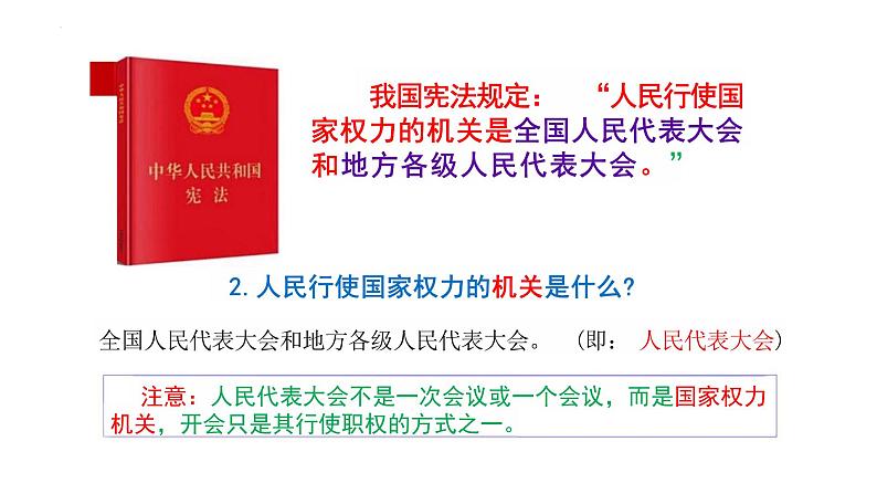 6.1+国家权力机关++课件+-2023-2024学年统编版道德与法治八年级下册06