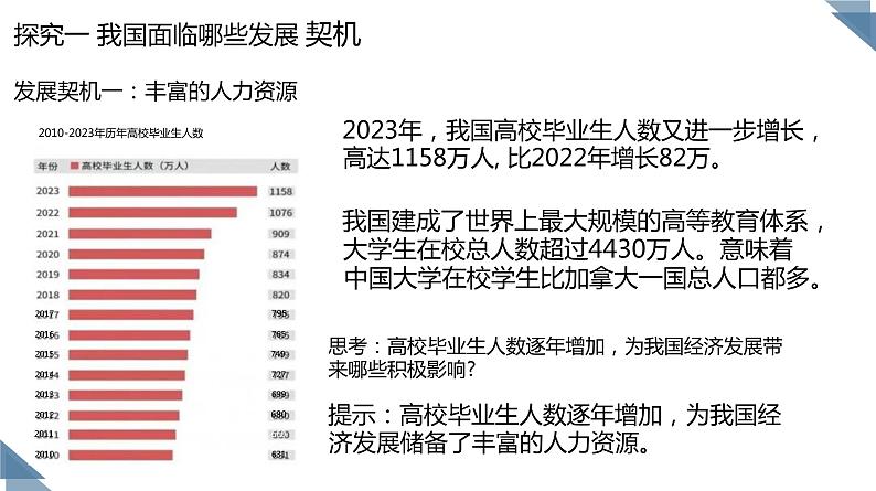 九下4.1《中国的机遇与挑战》课件第6页