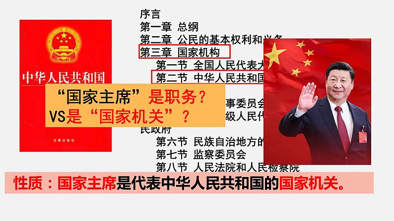 6.2 中华人民共和国主席  课件-2023-2024学年八年级道德与法治下册第7页