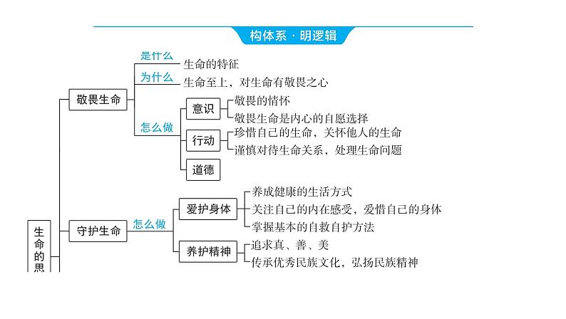 2024河南中考道德与法治一轮复习七年级上册第四单元 生命的思考课件第3页