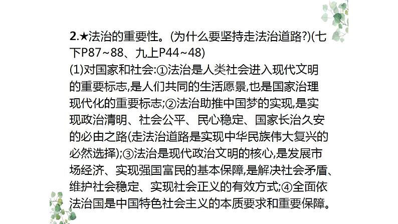 2024年广东中考道德与法治一轮总复习课件 专题三  依法治国  治国理政第6页