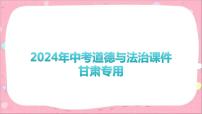 2024年中考道德与法治一轮复习课件（甘肃专用）专题一　坚持人民至上　共享发展成果