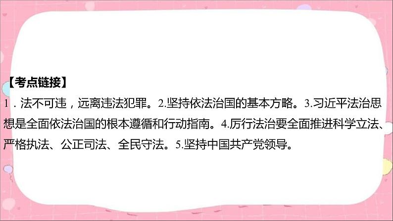 2024年中考道德与法治一轮复习课件（甘肃专用）专题四　坚持依法治国　建设法治中国06