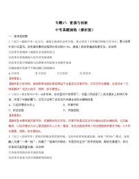 中考道德与法治一轮单元复习过关练专题17：富强与创新 中考真题演练（含解析）