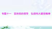 中考道德与法治总复习专题一0一坚持党的领导弘扬伟大建党精神课件