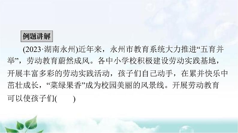 中考道德与法治总复习题型指导和中考试题例析课件第7页