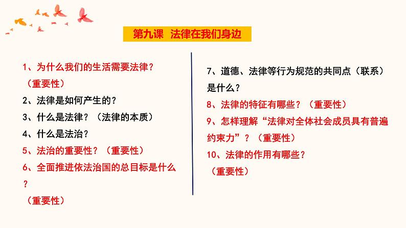 中考道德与法治一轮夯实基础精品课件专题08 走进法治天地（含答案）第4页