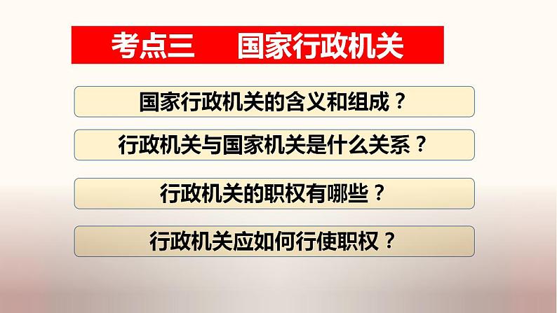 中考道德与法治一轮夯实基础精品课件专题16 我国国家机构（含答案）第6页