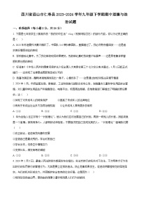 四川省眉山市仁寿县2023-2024学年九年级下学期期中道德与法治试题（原卷版+解析版）