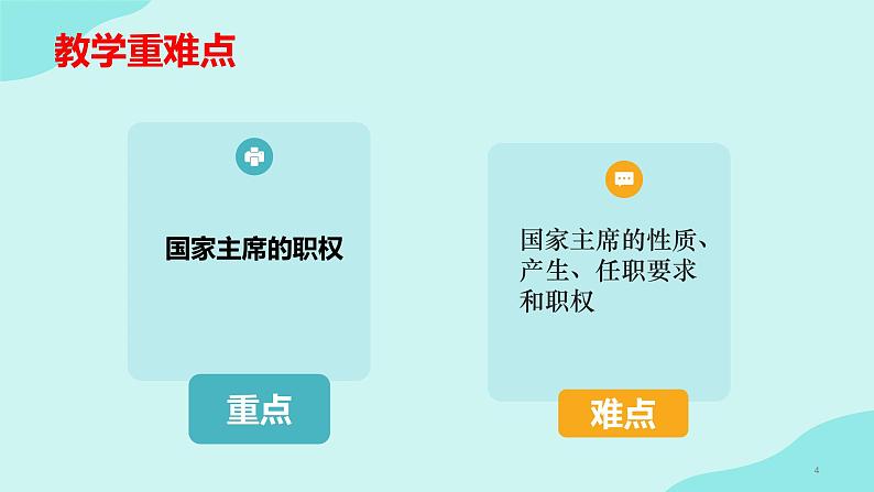 6.2中华人民共和国主席  课件第4页