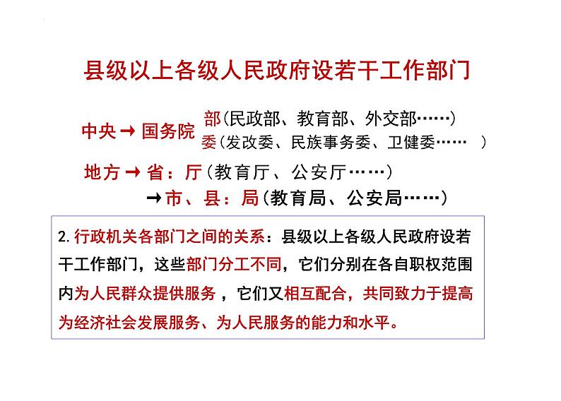 6.3 国家行政机关 课件 - 2023-2024学年部编版版八年级道德与法治下册第7页