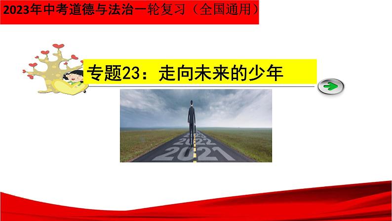 最新中考道法一轮大单元复习精讲  专题23：走向未来的少年（复习课件+背诵清单+跟踪训练） （全国通用）03