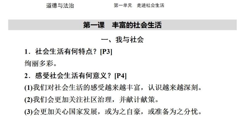 八年级上册第一单元 走进社会生活 复习课件 -2024年中考道德与法治一轮复习02