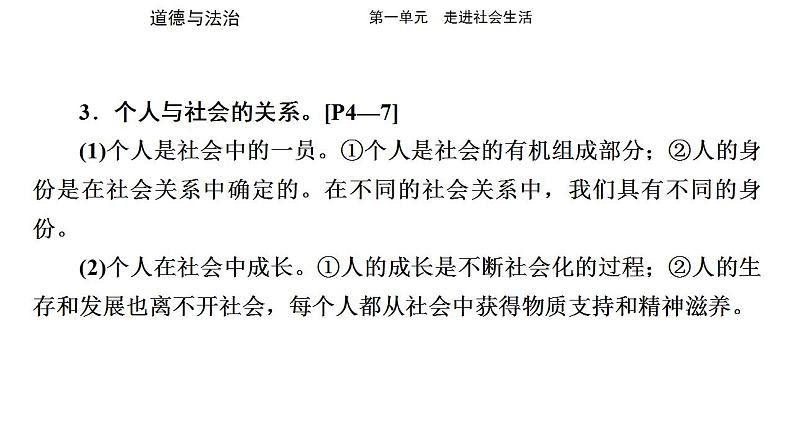 八年级上册第一单元 走进社会生活 复习课件 -2024年中考道德与法治一轮复习03