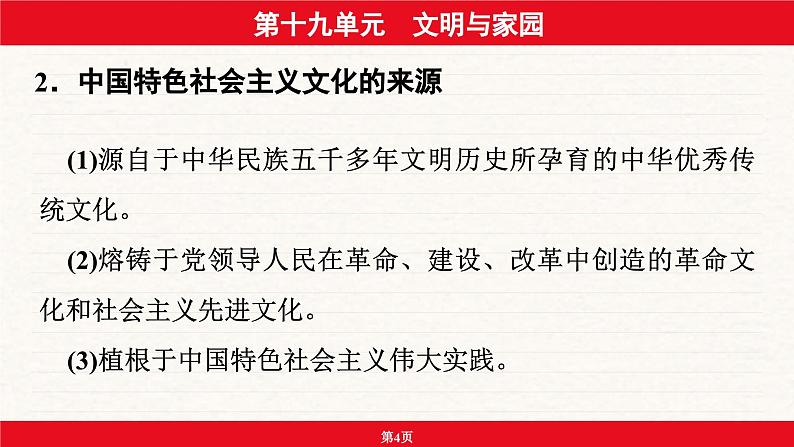 安徽省2024年中考道德与法治一轮复习课件：第十九单元  文明与家园04