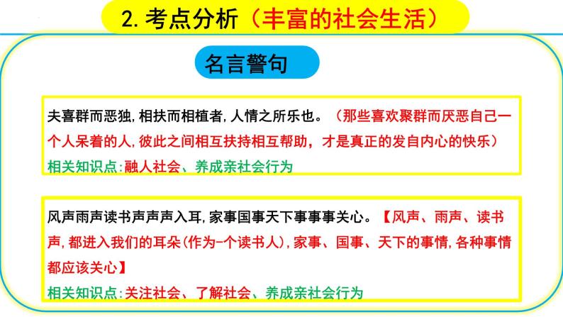 2024年中考一轮道德与法治复习：走进社会生活 课件08