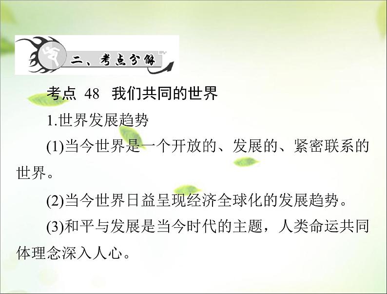 2024年中考道德与法治总复习课件 胸怀天下 走向未来 课件第4页