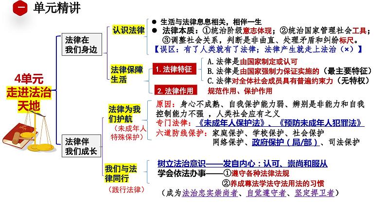 七年级下册第四单元走进法治天地 复习课件 2024年中考道德与法治一轮复习第3页