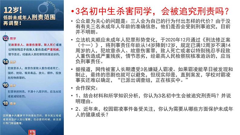 七年级下册第四单元走进法治天地 复习课件 2024年中考道德与法治一轮复习第8页