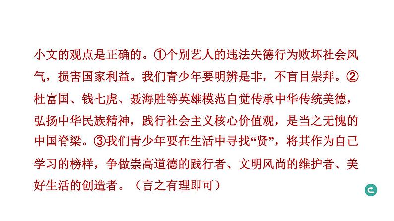 题型二 辨析题----2024年中考道德与法治题型突破专题习题课件第4页