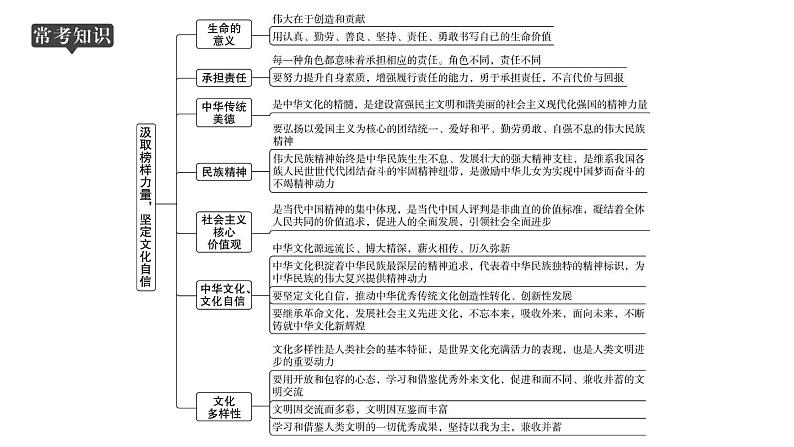 山东省2024年中考道德与法治二轮热点专题复习课件专题一 汲取榜样力量，坚定文化自信第2页