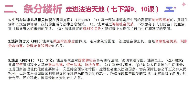 中学道德与法治一轮复习《走进法治天地+做守法的公民》——2024年中学道德与法治一轮复习课件04