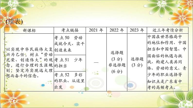 2024年中考道德与法治二轮复习课件 专题一0四 胸怀天下 走向未来第3页