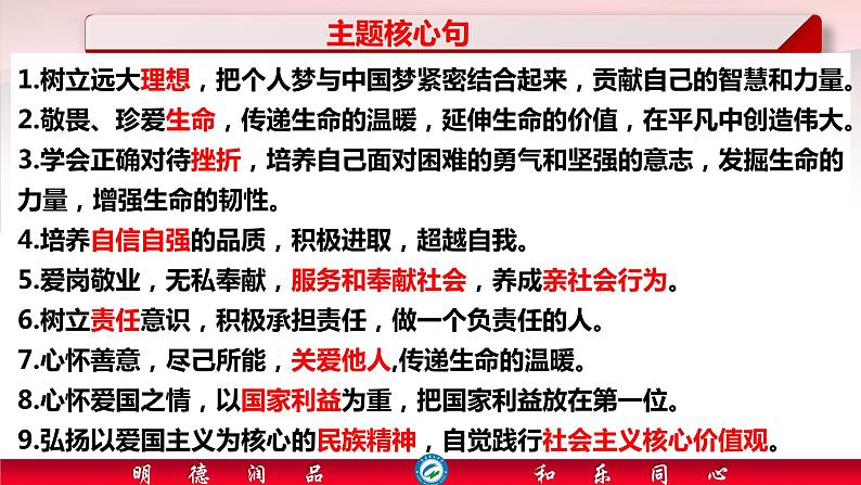 2024年中考道德与法治二轮热点复习课件  学习榜样人物，传递社会正能量第7页