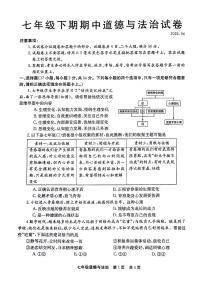 河南省辉县市2023-2024学年七年级下学期期中道德与法治试卷