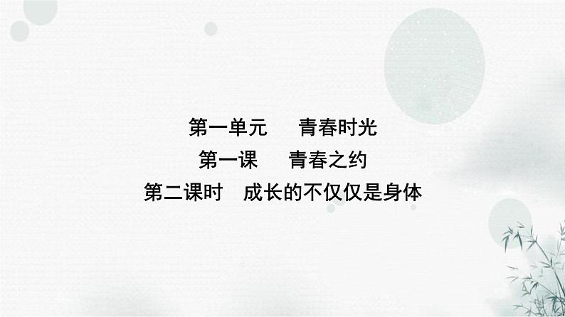 人教版七年级道德与法治下册第一单元第一课第二课时成长的不仅仅是身体课时教学课件02